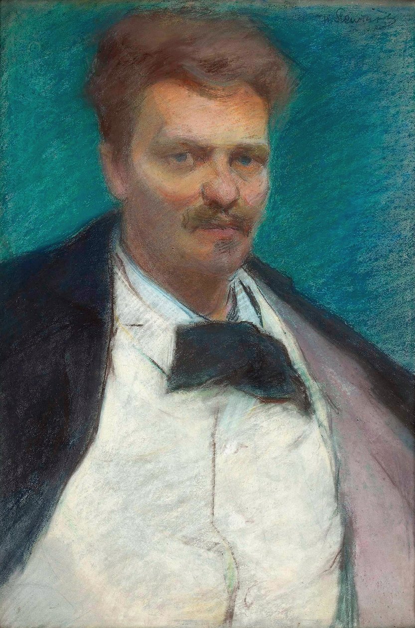 Porträt von August Strindberg von Wadysaw Slewinski