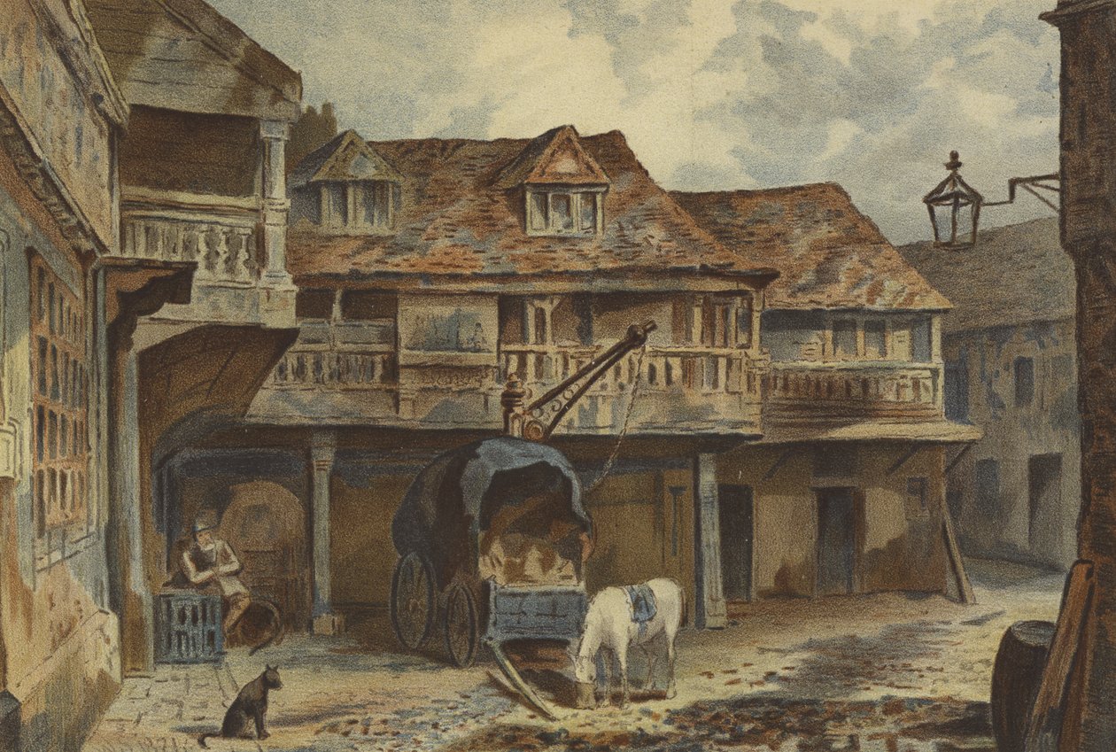 Das Tabard Inn, Southwark von Waldo Sargeant