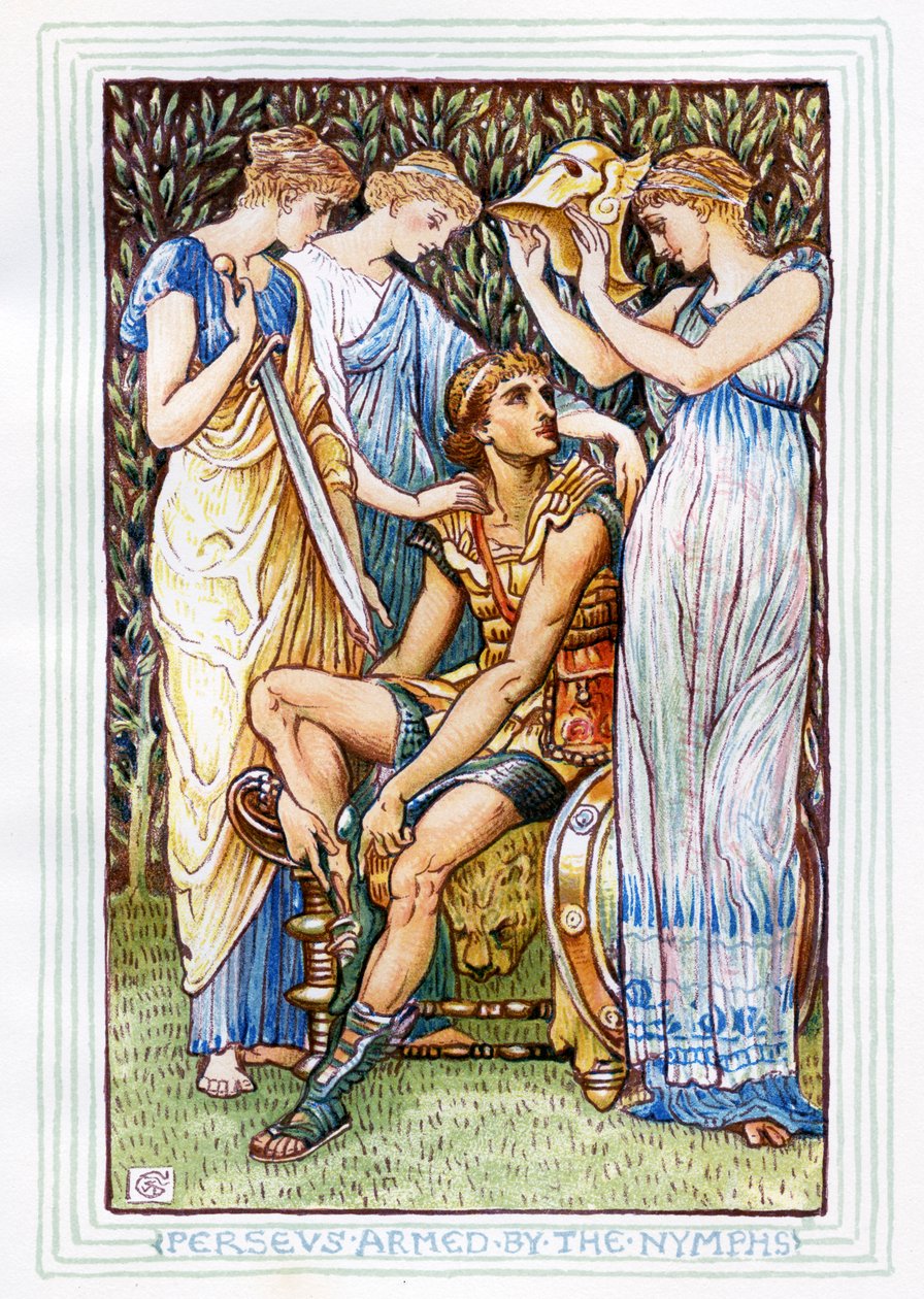 Perseus und die Nymphen von Walter Crane