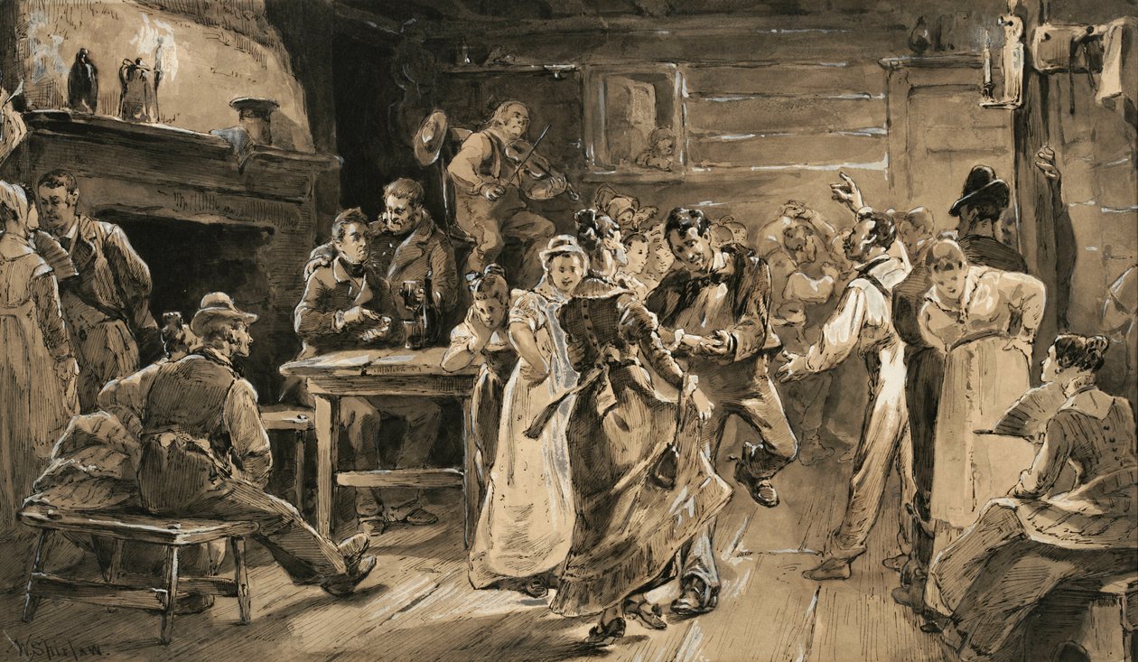 Der Bauerntanz von Walter Shirlaw