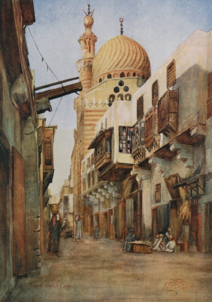 Souk Selal, der Rüstungsbasar, Kairo von Walter Spencer Stanhope Tyrwhitt