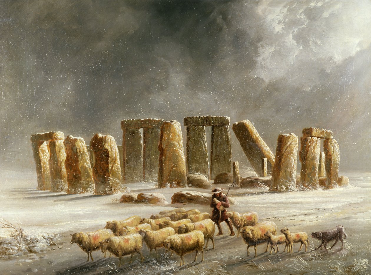 Stonehenge im Winter von Walter Williams