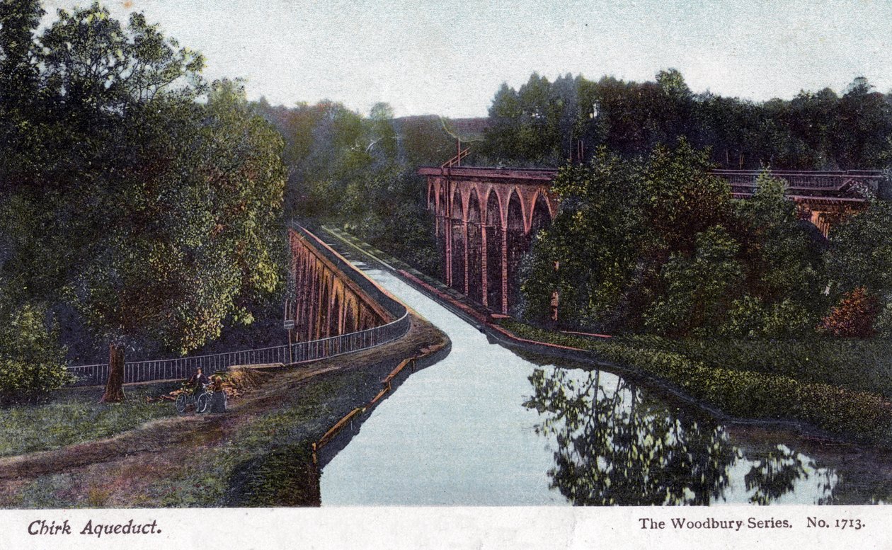 Chirk-Aquädukt, Chirk, Wrexham, Wales, 1905 von Walter Bentley Woodbury