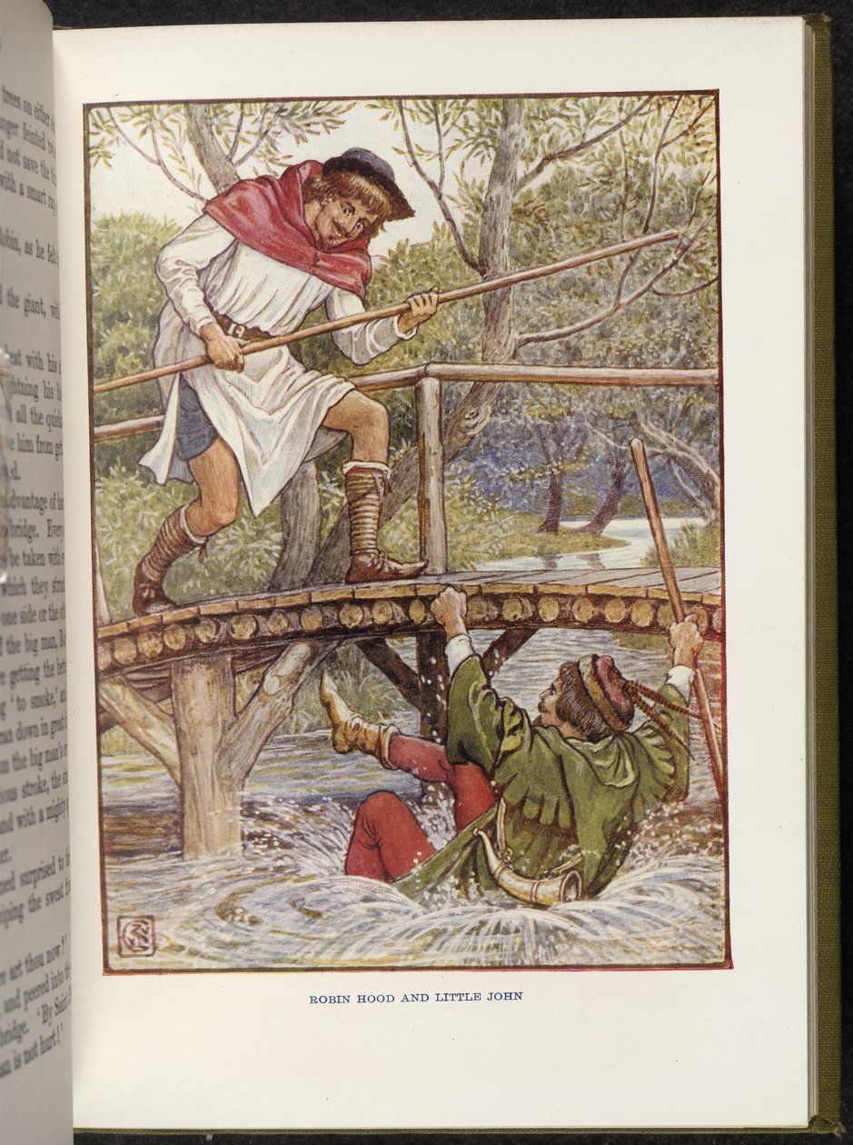 Robin Hood und Little John von Walter Crane