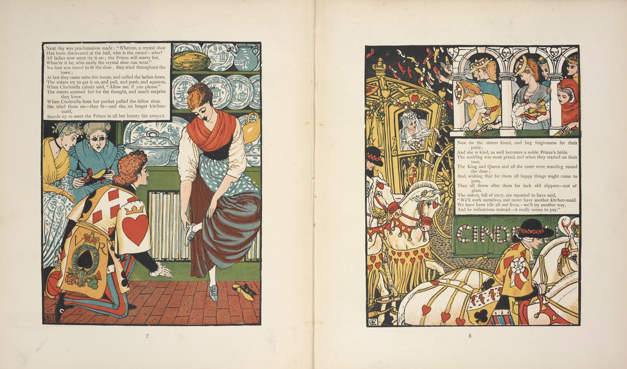 Der Prinz und Aschenputtel von Walter Crane