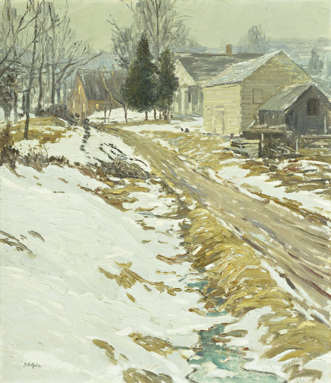 Frostiger Morgen von Walter Elmer Schofield