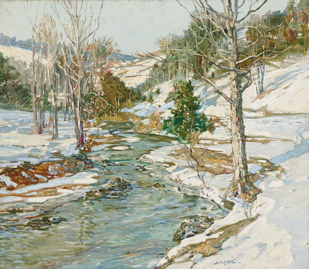 Nähernder Frühling von Walter Elmer Schofield