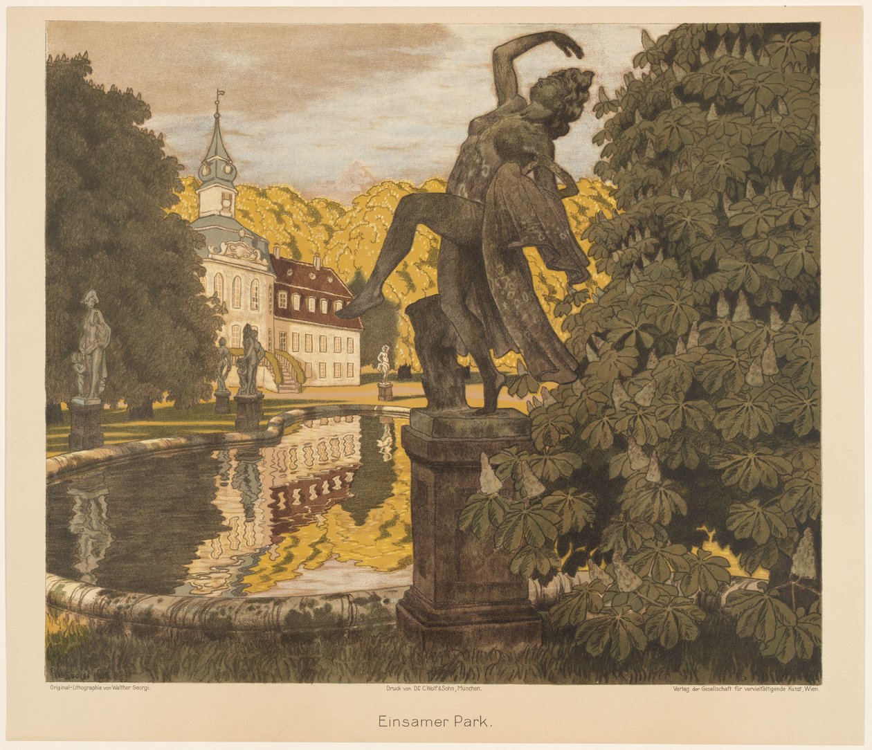 Einsamer Park von Walter Georgi