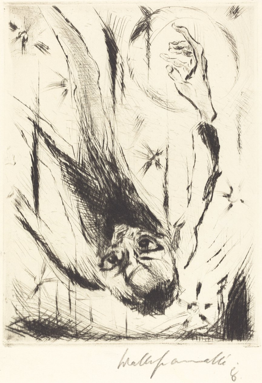 Der Fall ins Unendliche, 1918 von Walter Gramatte