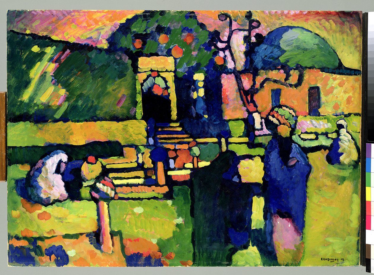 Arabischer Friedhof, 1909 von Wassily Kandinsky