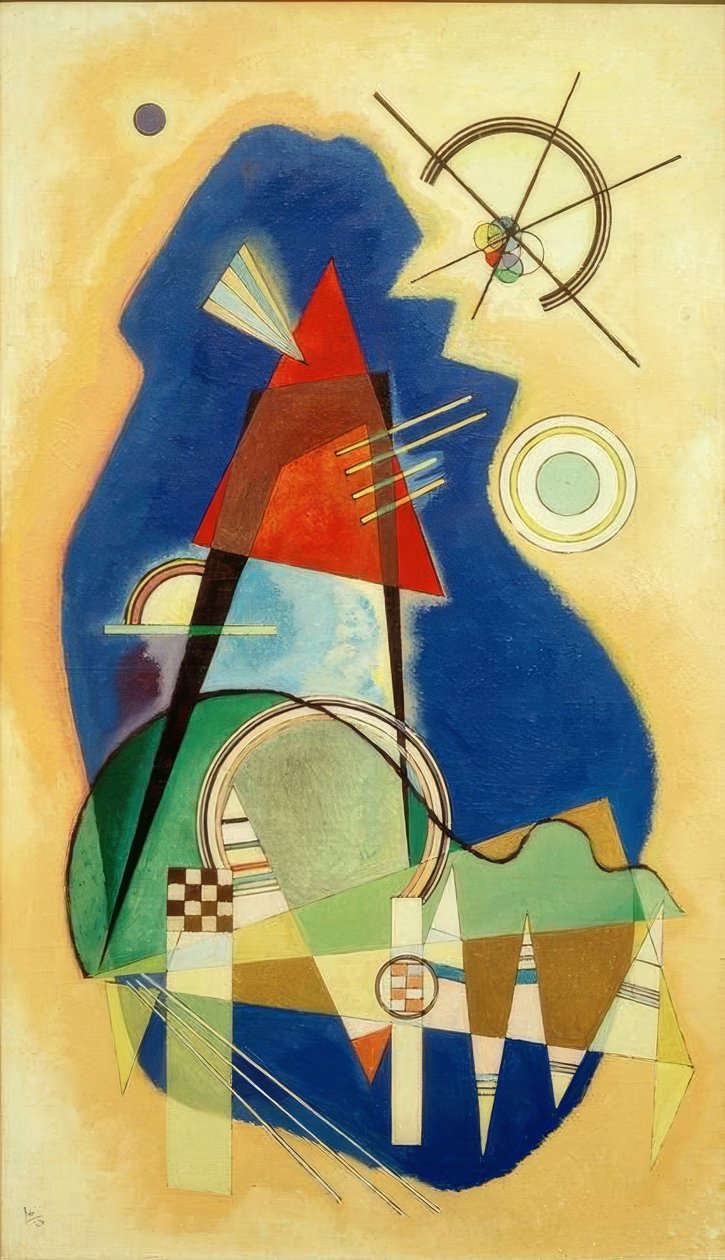 Diskretes Blau von Wassily Kandinsky