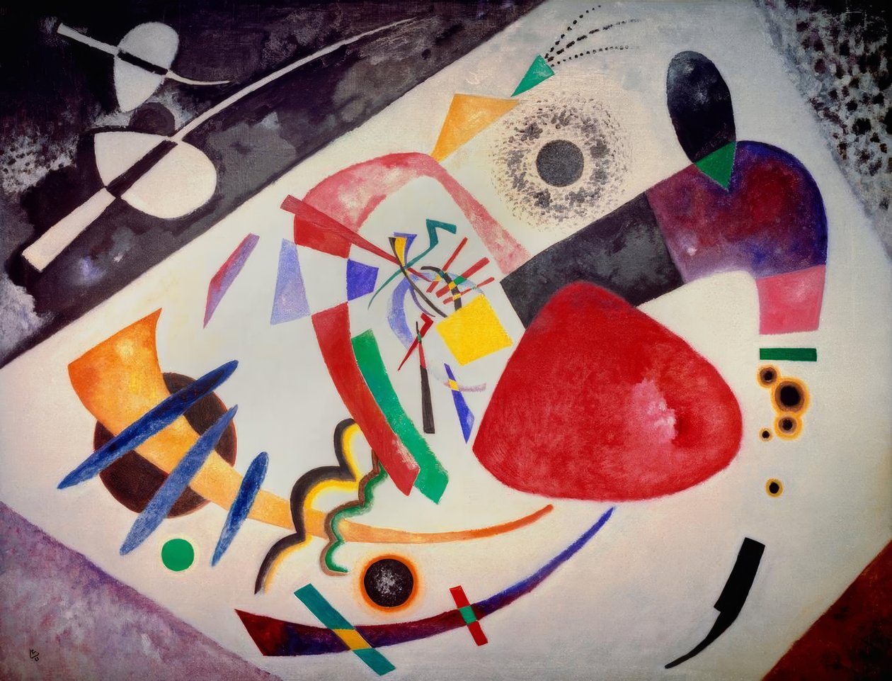 Roter Fleck II von Wassily Kandinsky