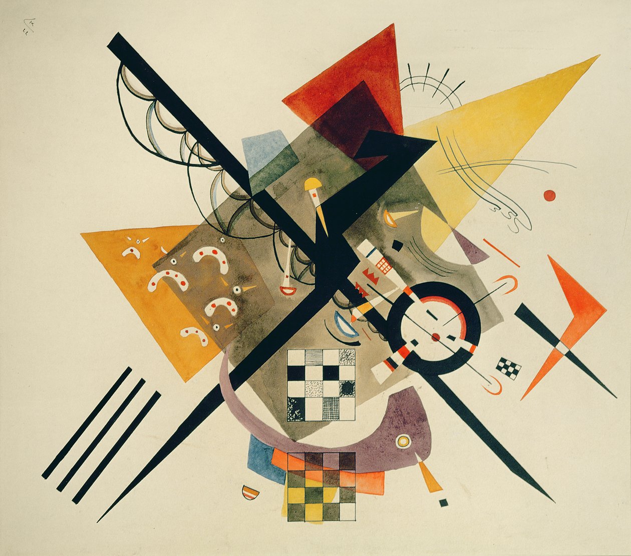 Studie für Auf Weiß II, 1922 von Wassily Kandinsky