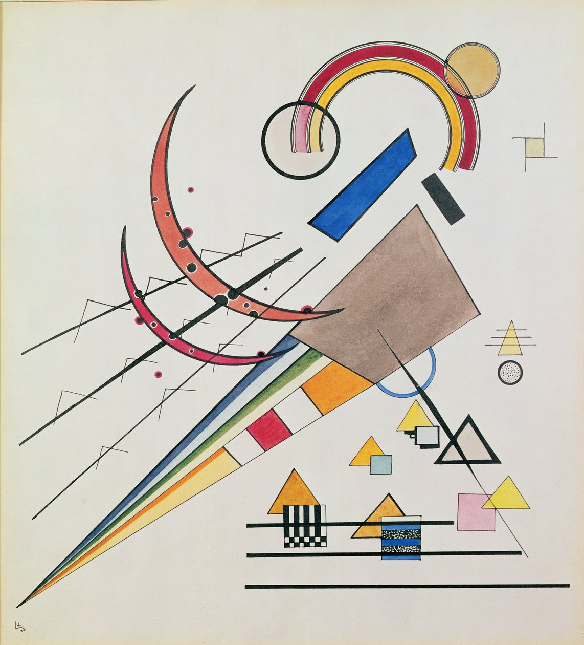 Mit dem Dreieck von Wassily Kandinsky