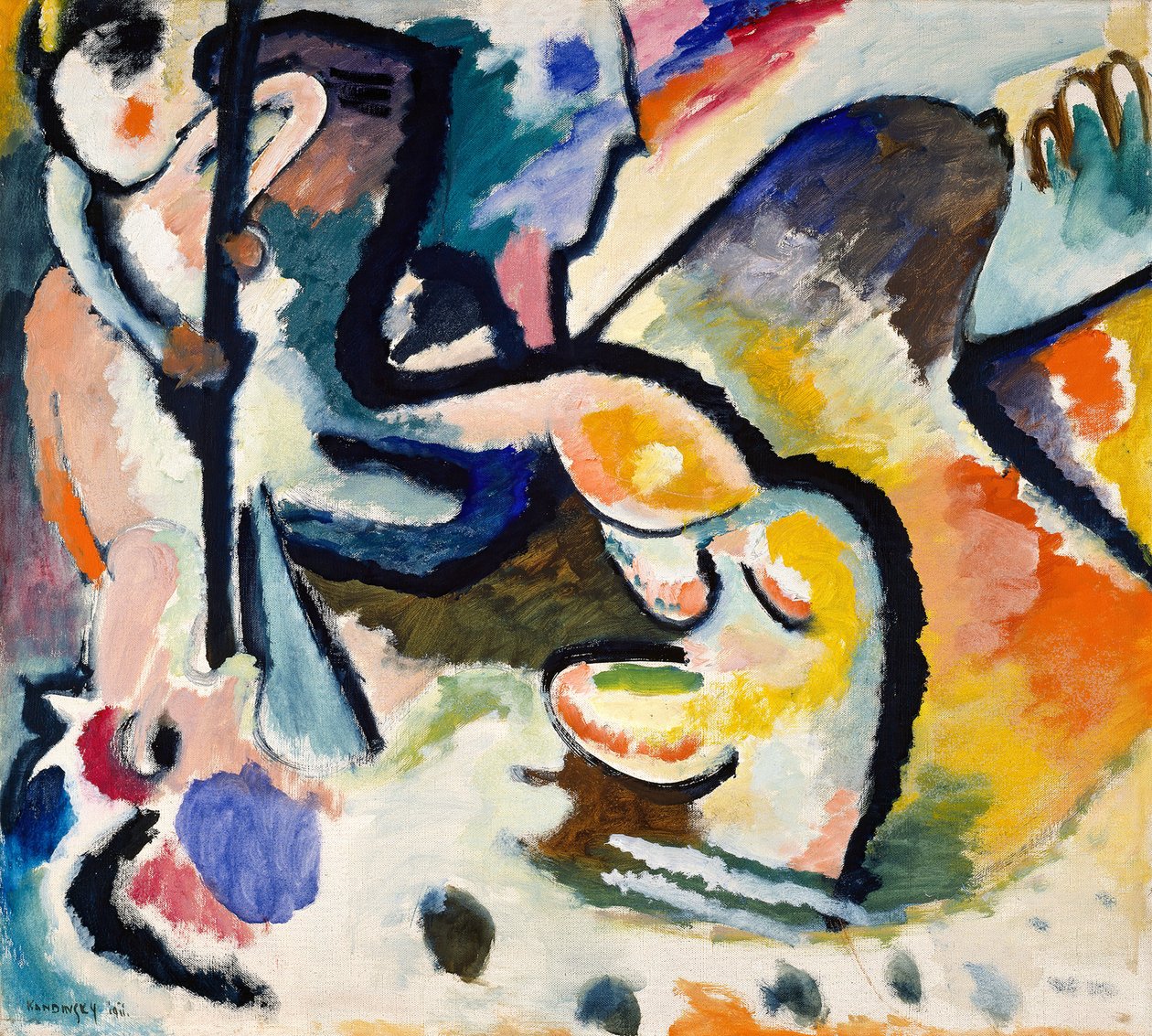 Heiliger Georg III, 1911 von Wassily Kandinsky