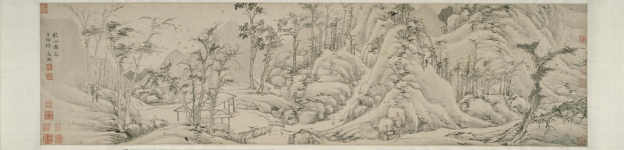 Herbstberge von Wen Zhengming