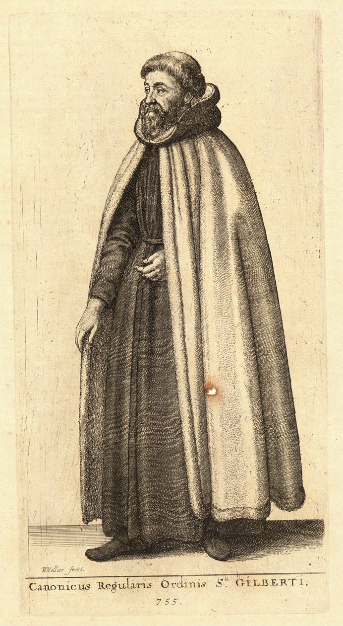 Canonicus Ordinis Sti. Gilberti von Wenceslaus Hollar