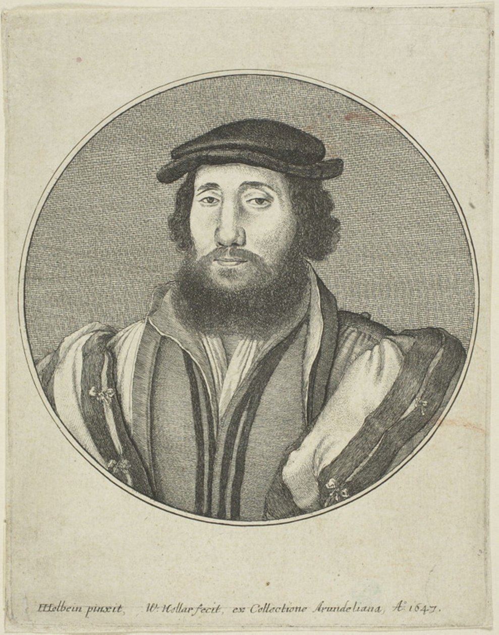 Bärtiger Mann von Wenceslaus Hollar