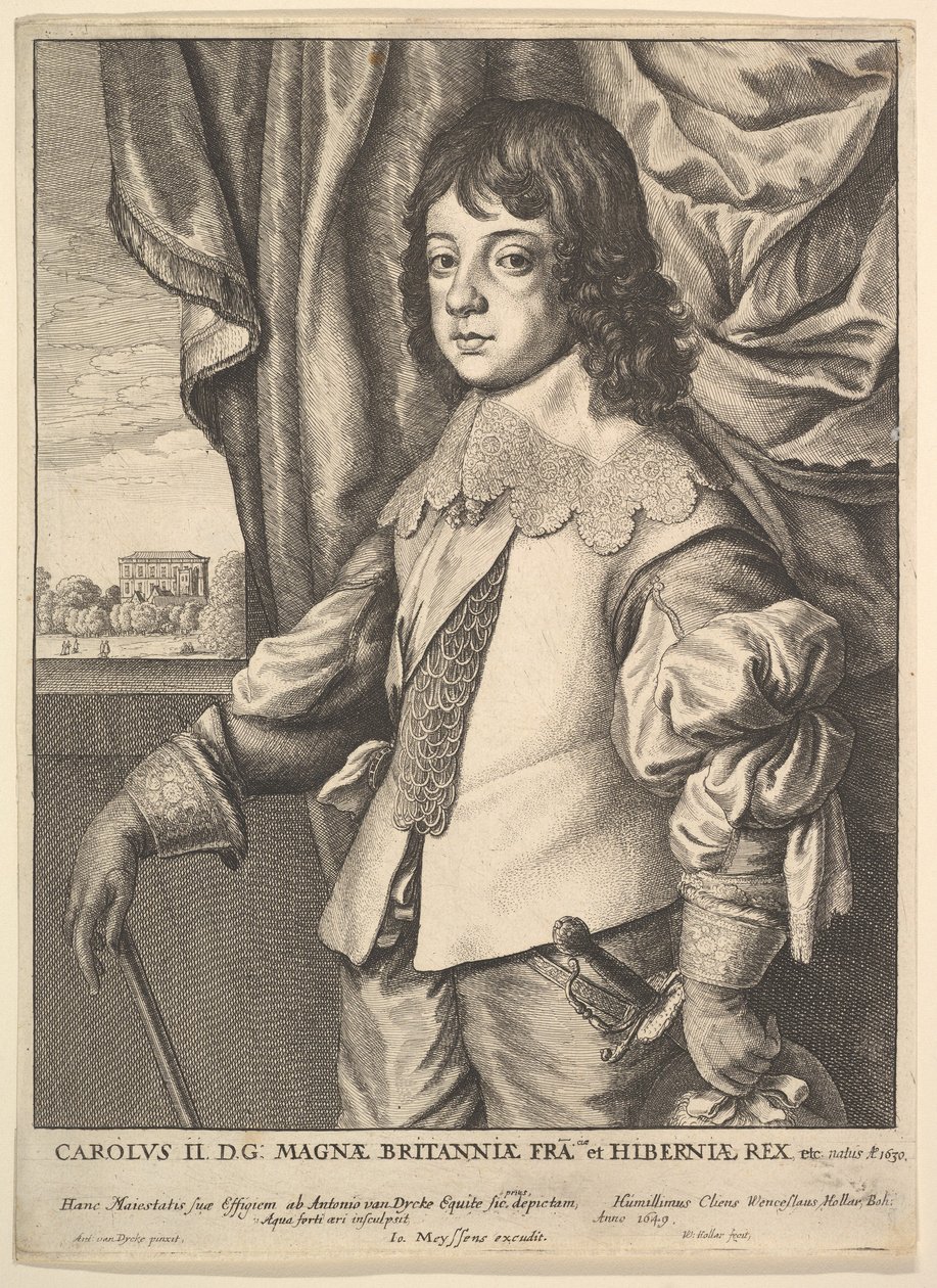 Karl II., 1649 von Wenceslaus Hollar