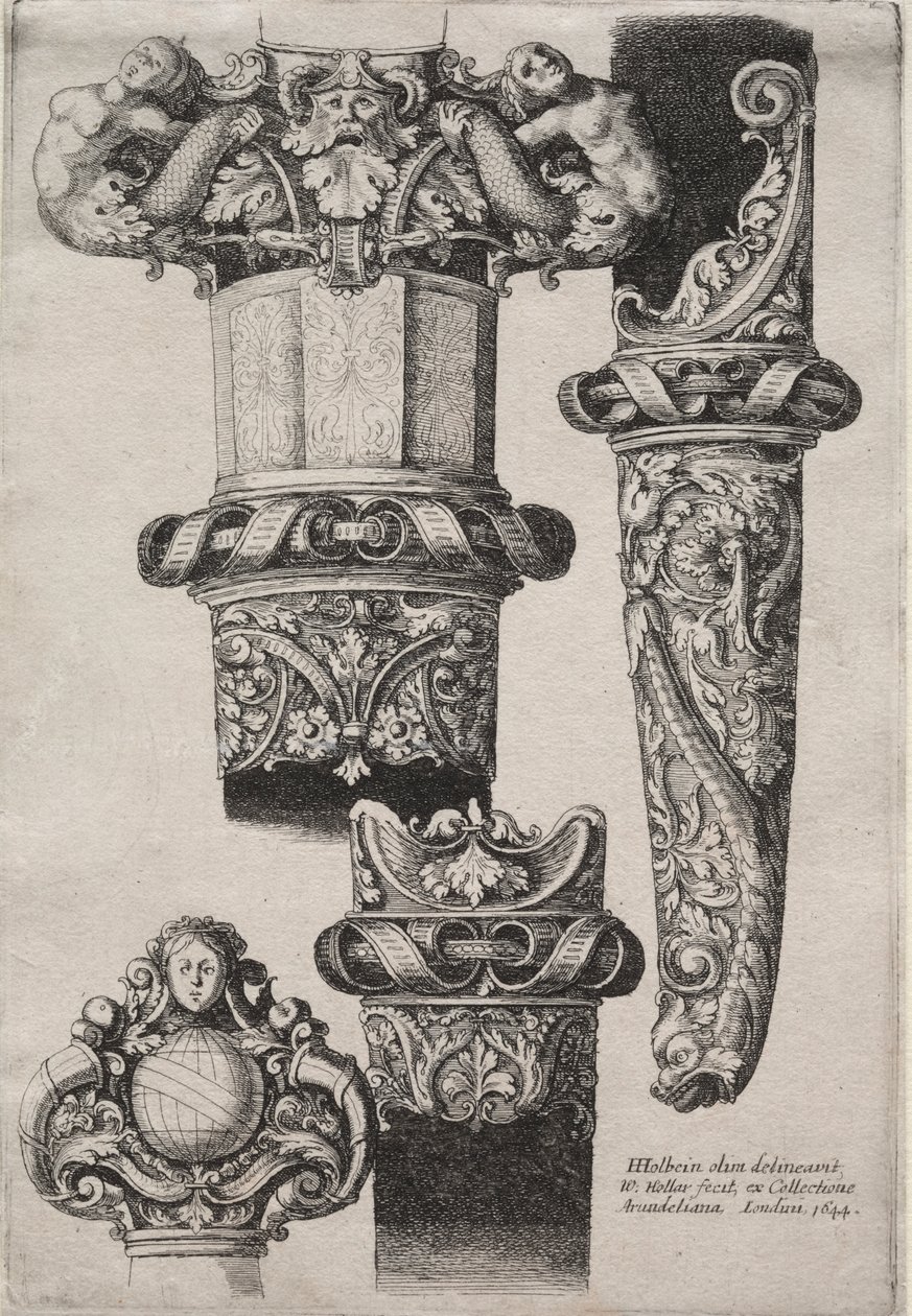 Entwurf für Dolche von Wenceslaus Hollar