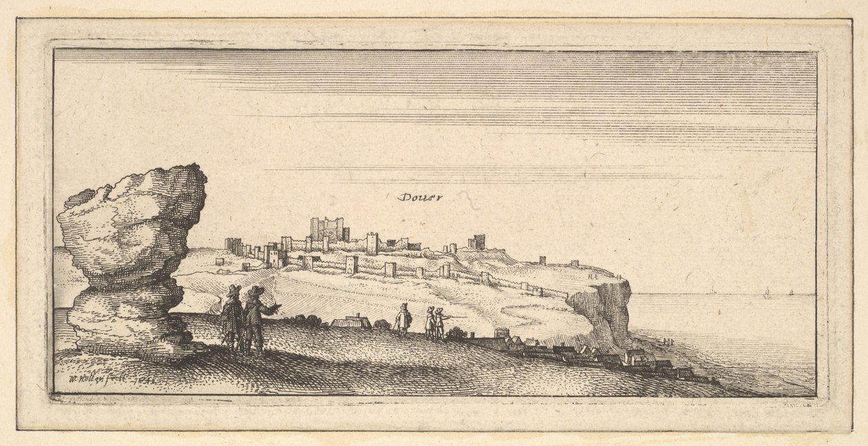 Douer Dover, 1642 von Wenceslaus Hollar