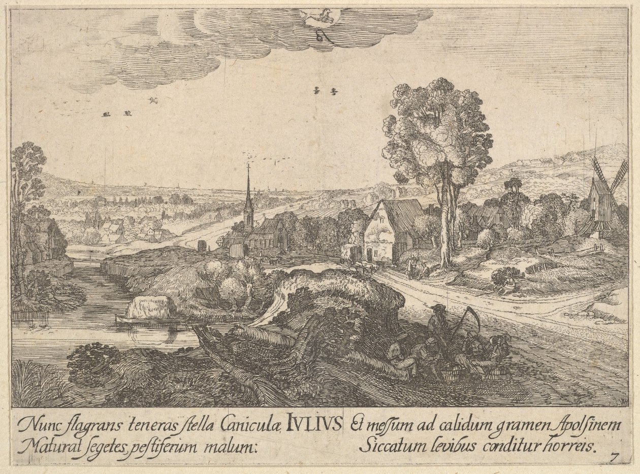 Juli, 1628-29 von Wenceslaus Hollar