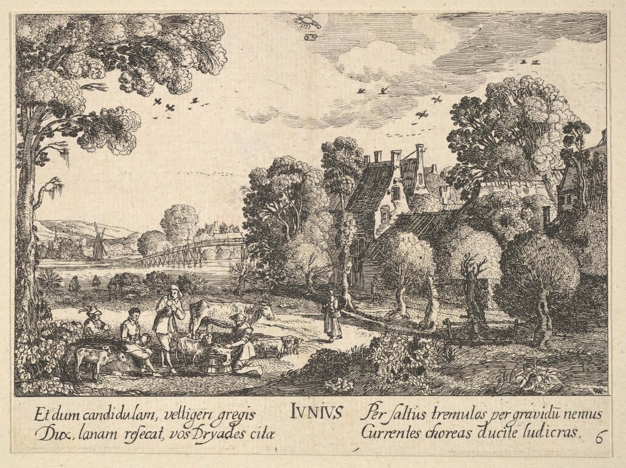 Juni, 1628-29 von Wenceslaus Hollar