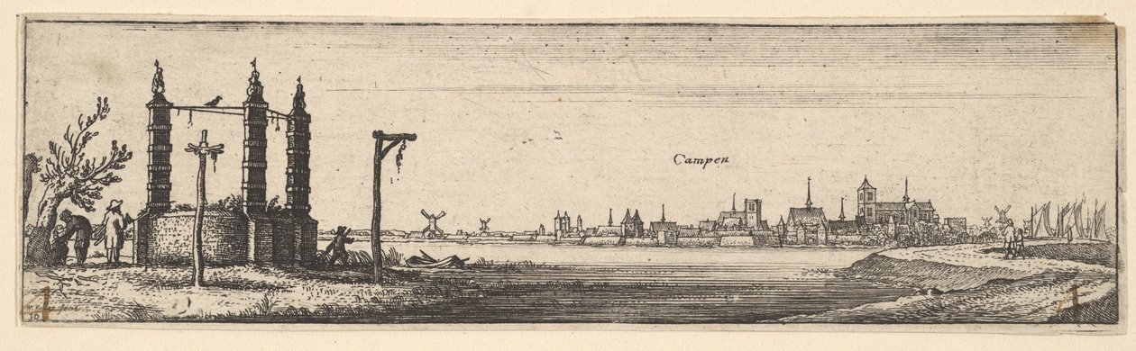 Kampen, 1642-44 von Wenceslaus Hollar