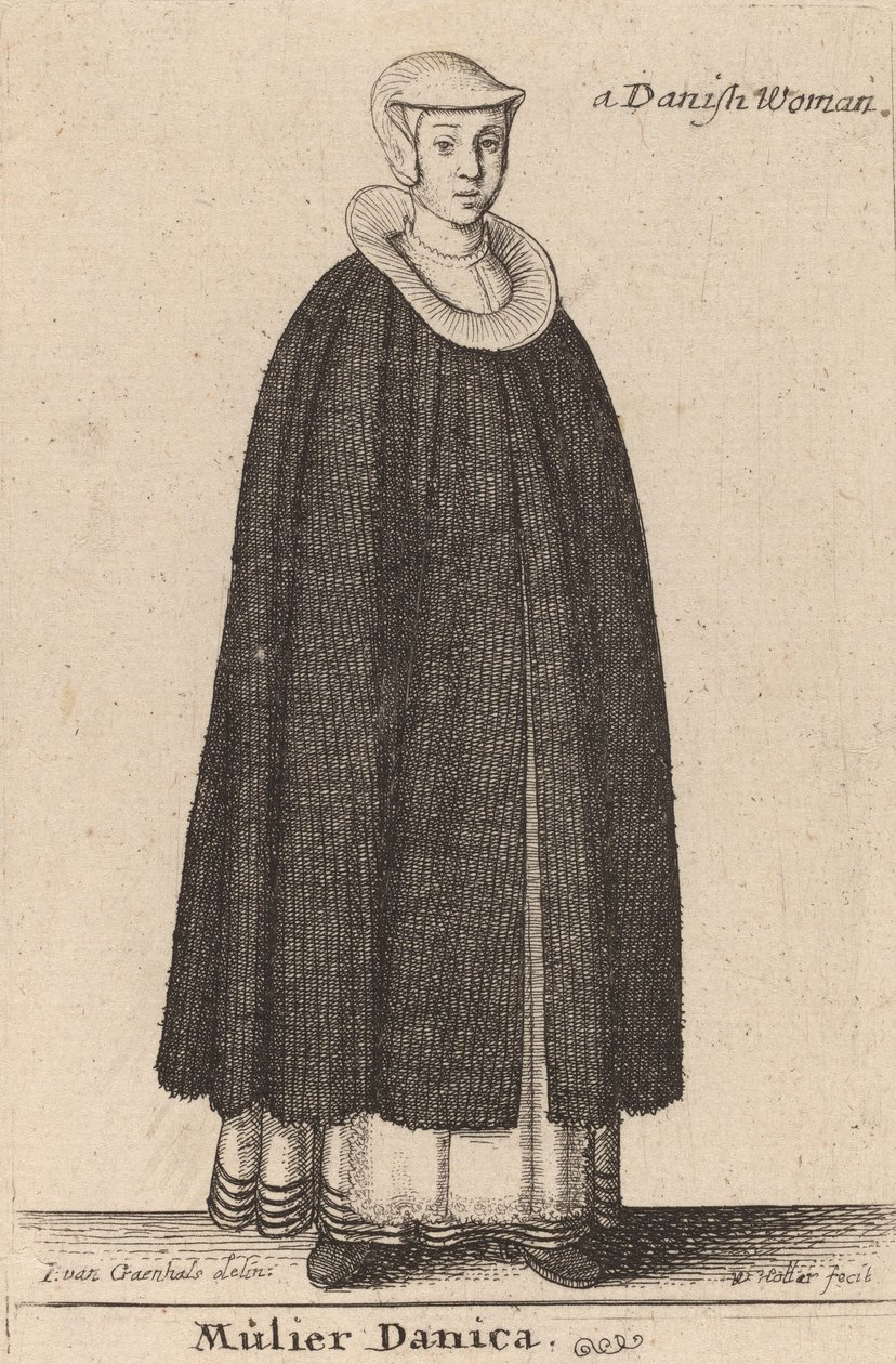 Dänische Frau von Wenceslaus Hollar