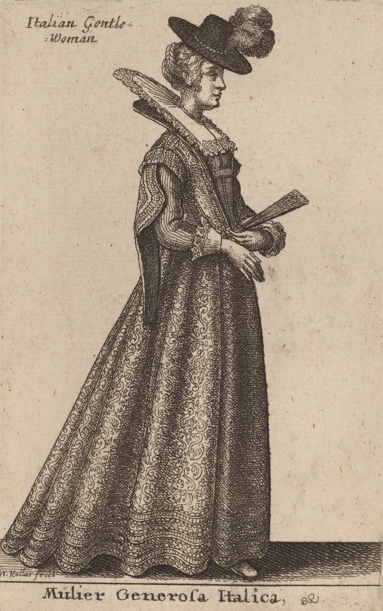 Mulier Generosa Italica von Wenceslaus Hollar