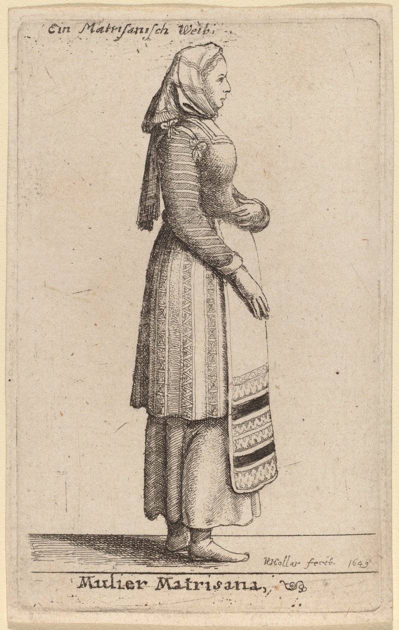 Mulier Matrisana von Wenceslaus Hollar