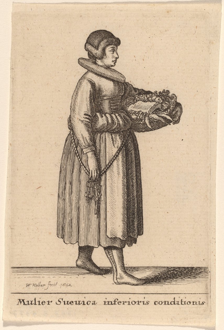Mulier Svevica Inferioris Conditionis von Wenceslaus Hollar