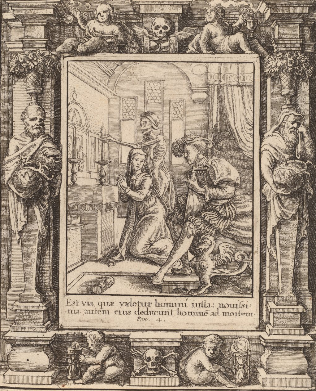 Nonne, 1651 von Wenceslaus Hollar