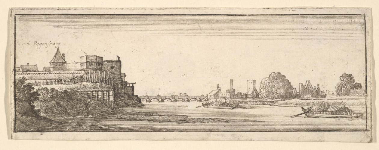 Regensburg, 1652-77 von Wenceslaus Hollar
