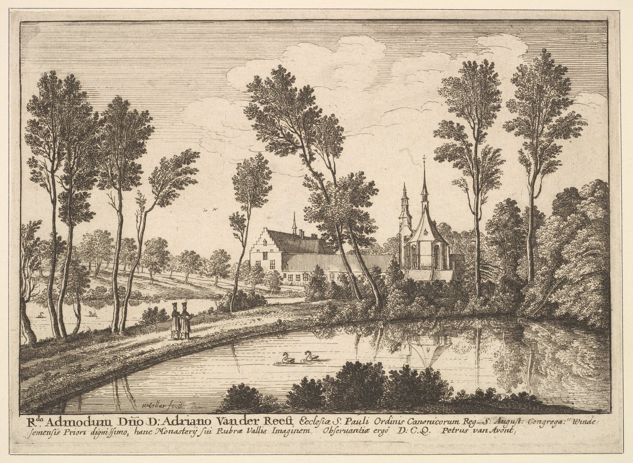 Abtei Rothendael von Wenceslaus Hollar