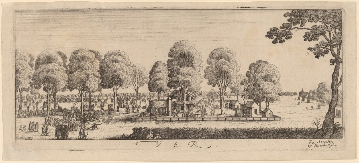 Frühling: Der Schießstand von Wenceslaus Hollar