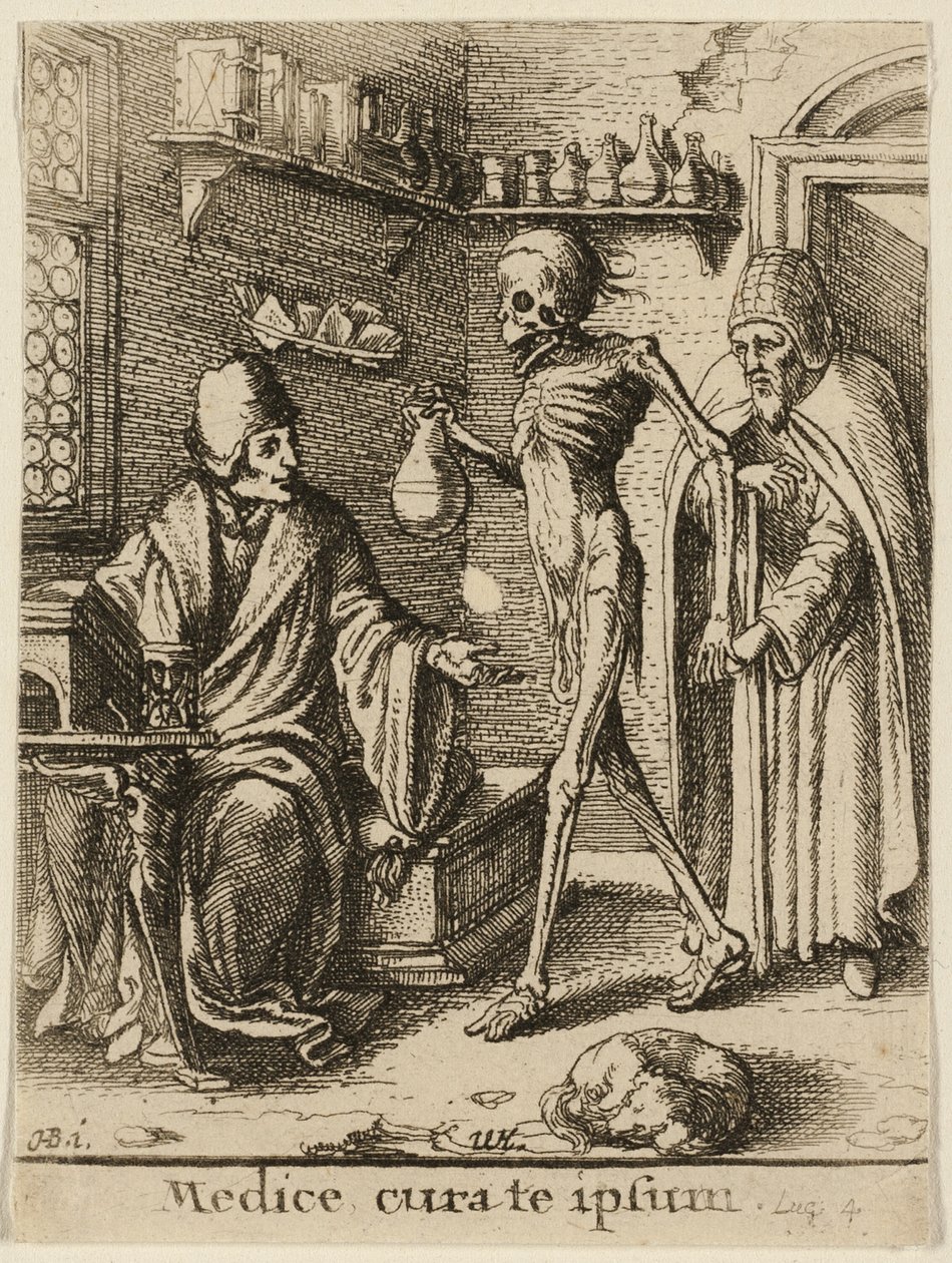 Der Arzt und der Tod von Wenceslaus Hollar