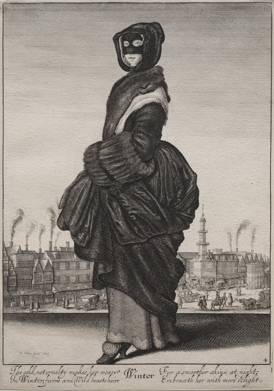 Die Jahreszeiten: Winter, 1643-1644 von Wenceslaus Hollar