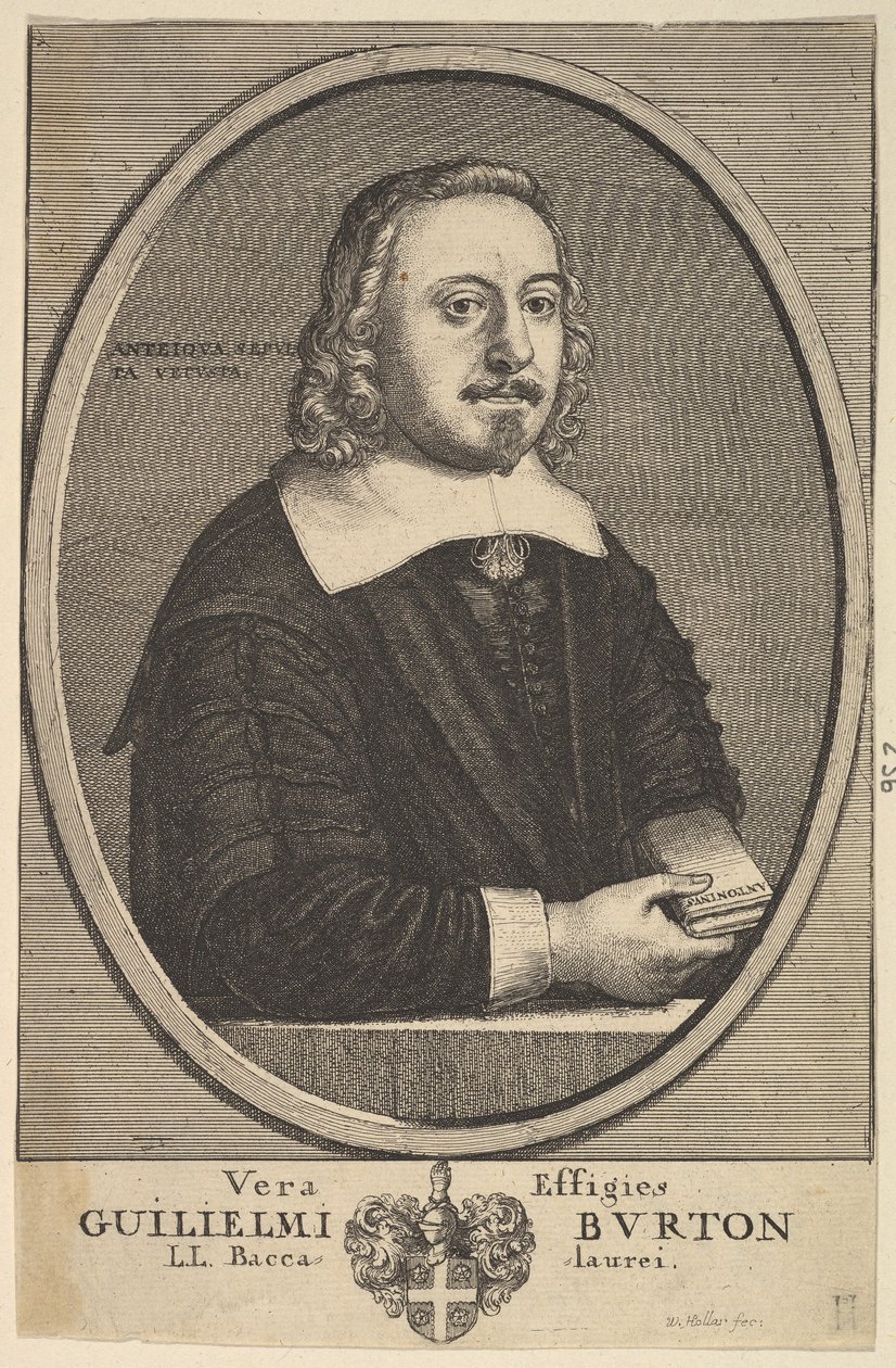 Vera Effigies Guilielmi Burton L.L. Baccalaurei, 1657-58 von Wenceslaus Hollar