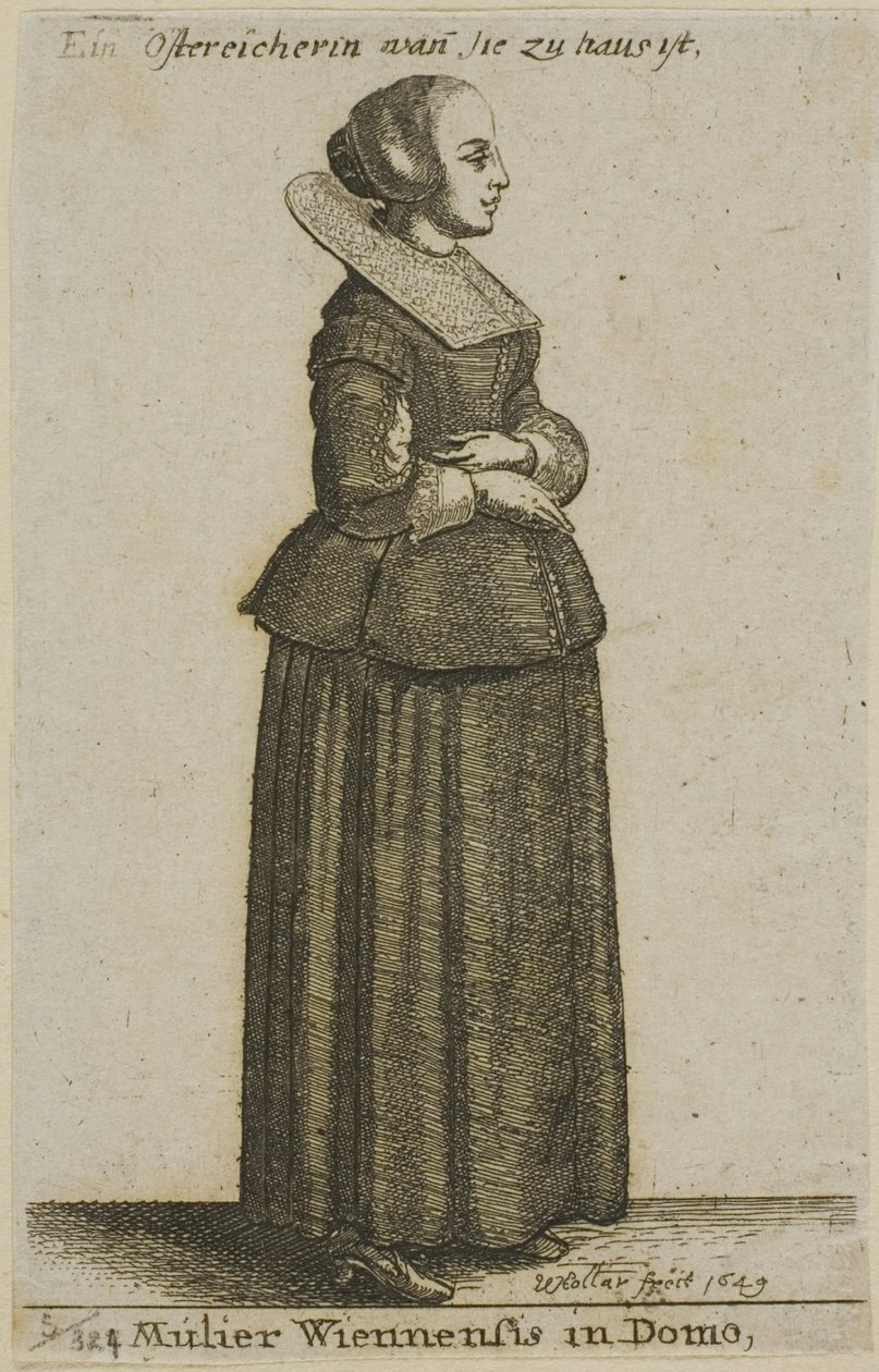 Wiener Frau von Wenceslaus Hollar