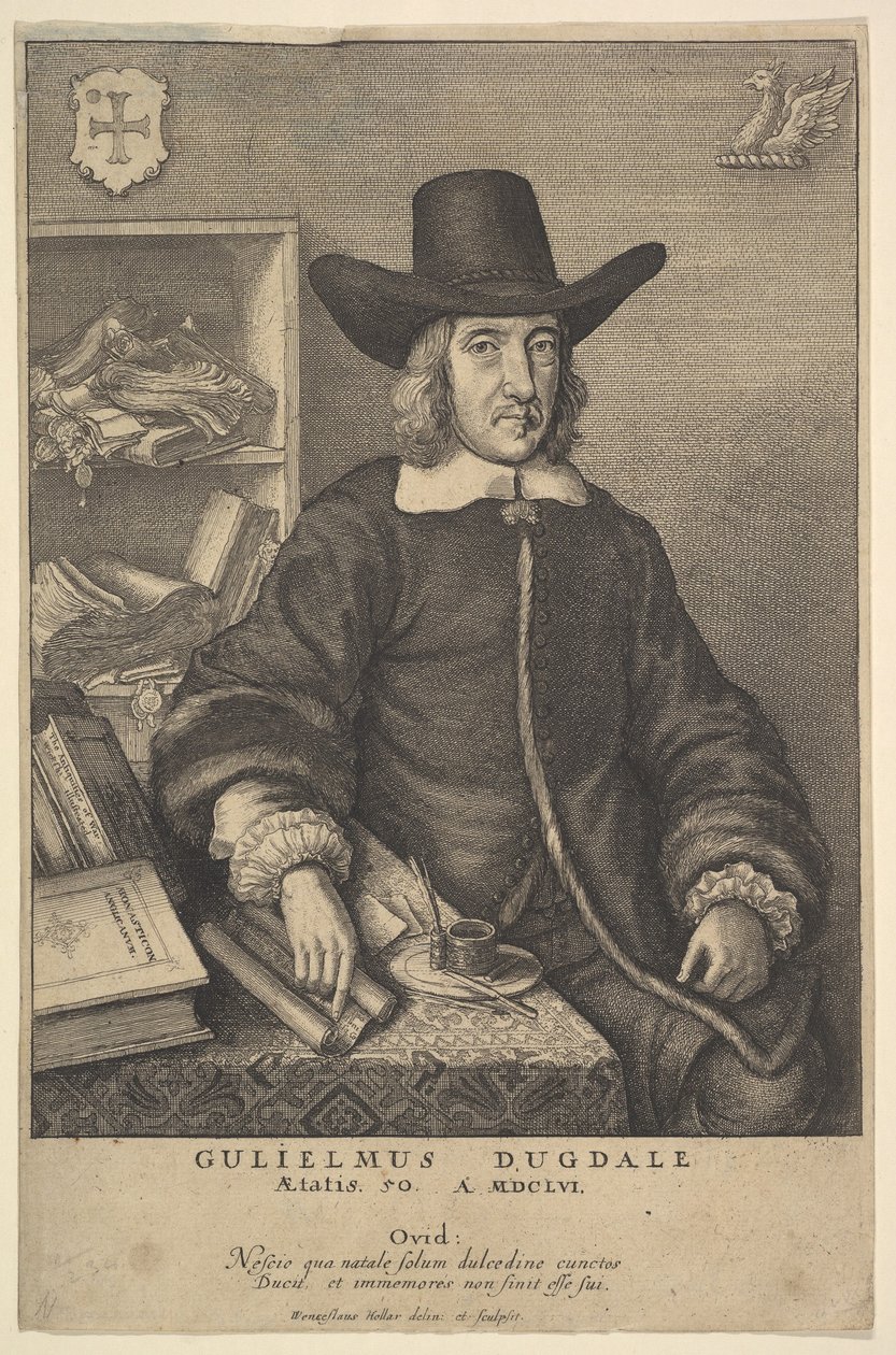 William Dugdale von Wenceslaus Hollar
