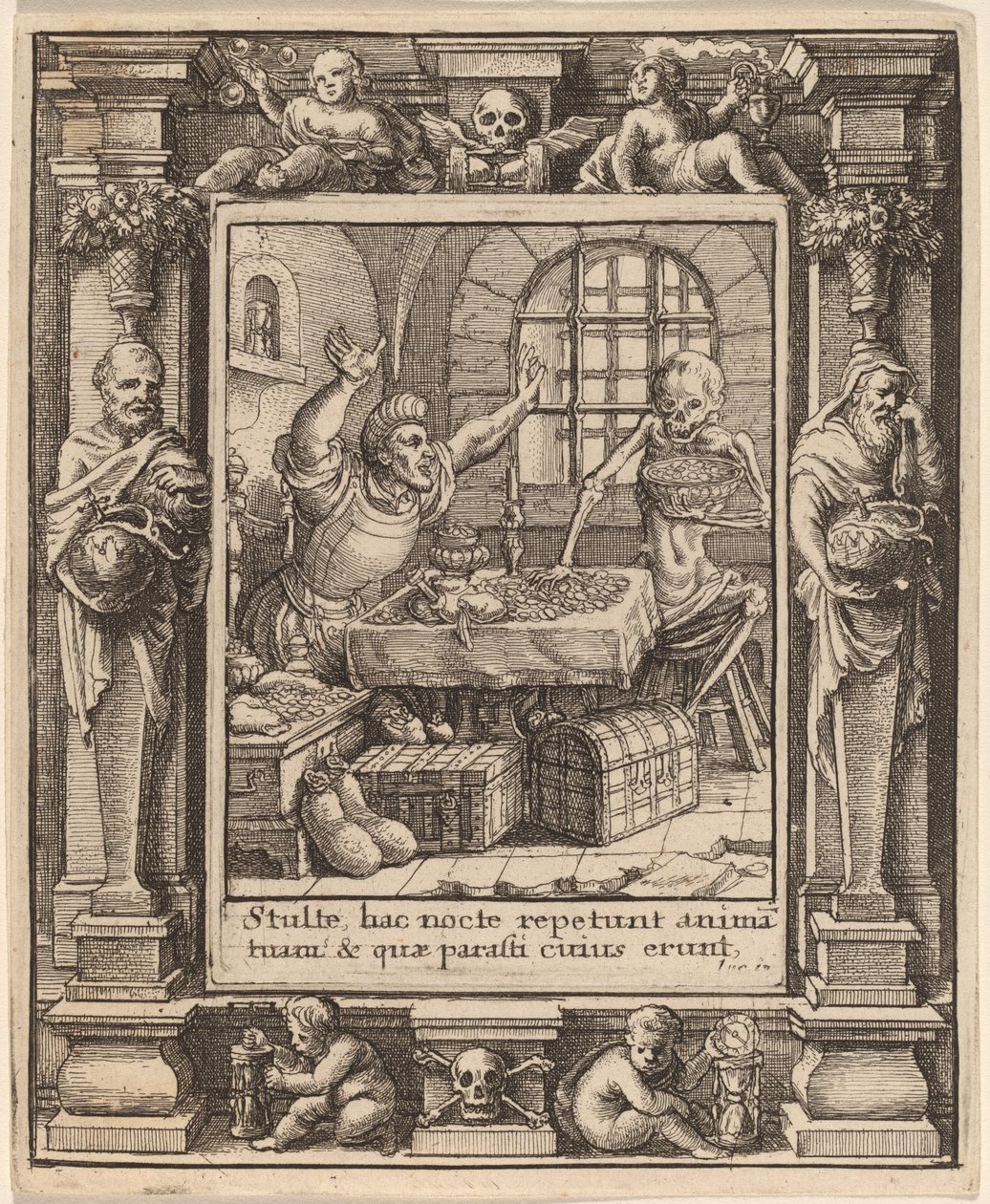 Geizhals von Wenceslaus Hollar after Hans Holbein the Younger after Abraham van Diepenbeeck