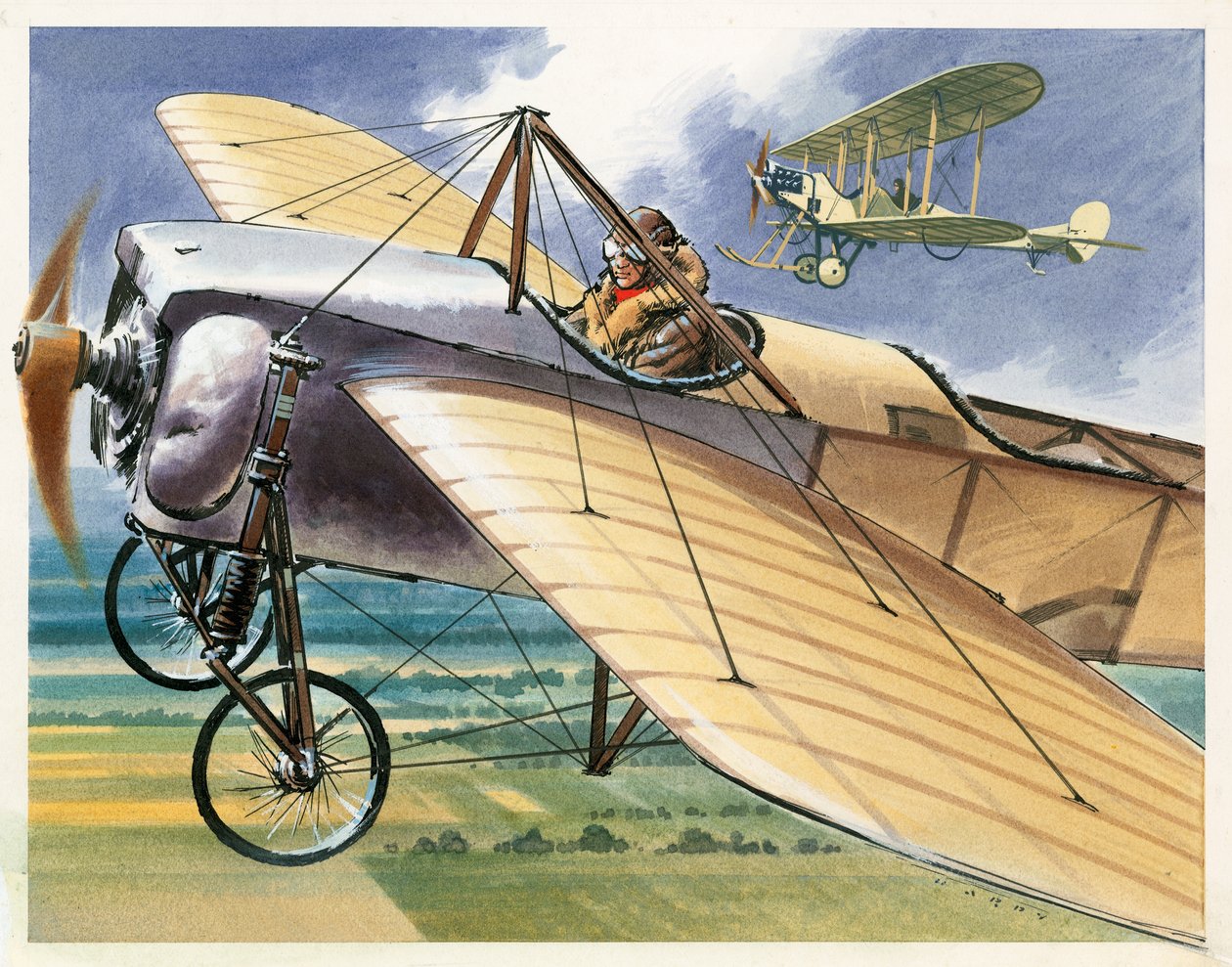 Bleriot XI Eindecker von Wilf (20th century) Hardy