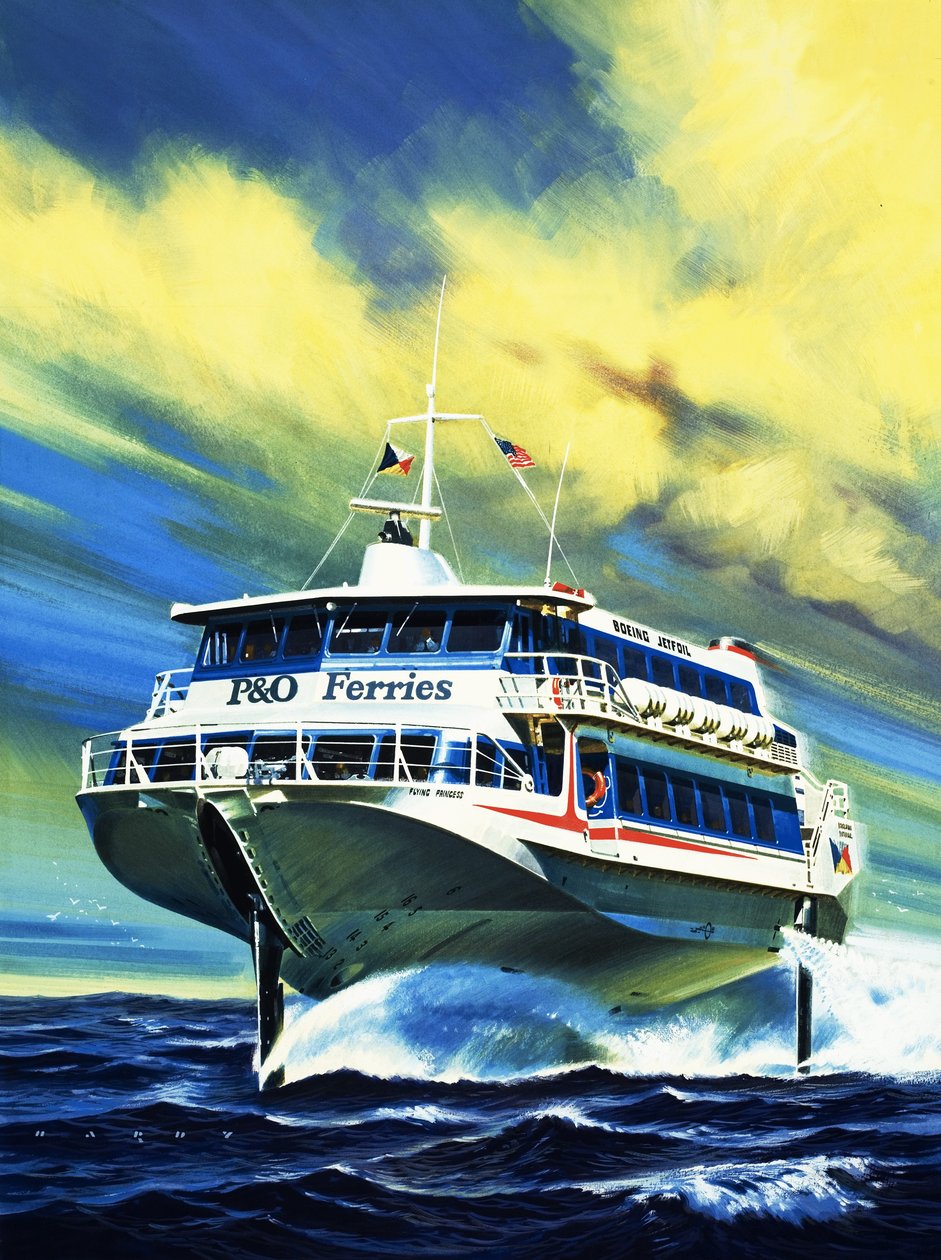Jetfoil P&O Fähre von Wilf (20th century) Hardy