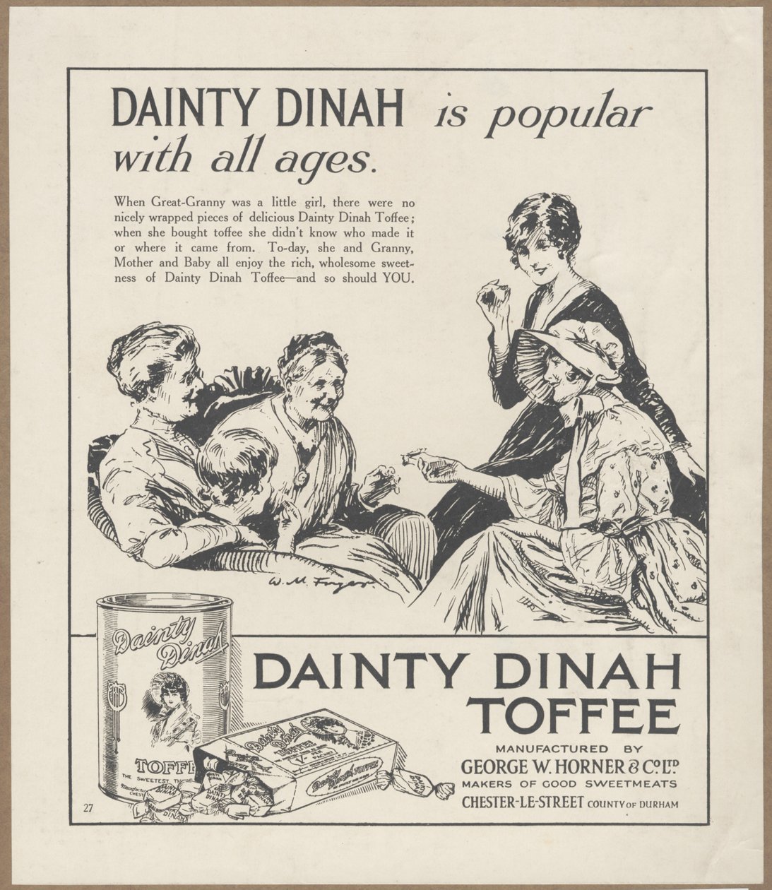 Dainty Dinah Toffee, um 1920 von Wilfred Fryer
