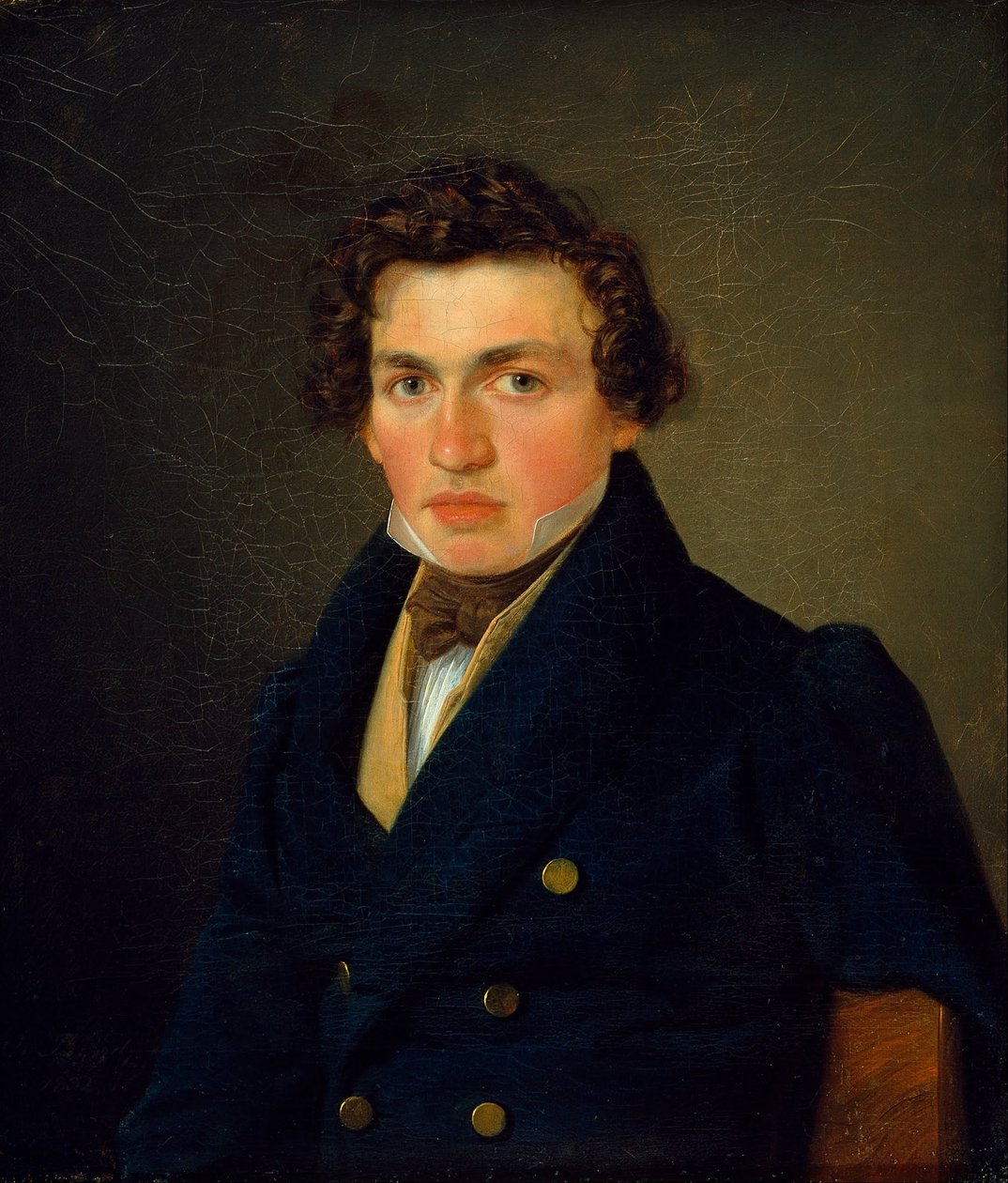 Porträt eines jungen Mannes von Wilhelm Bendz
