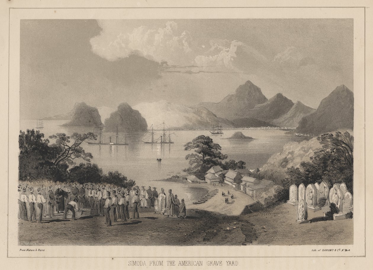 Simoda vom amerikanischen Friedhof, 1885 von Wilhelm Joseph Heine