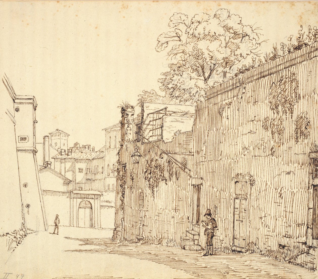 Straße in Rom von Wilhelm Marstrand