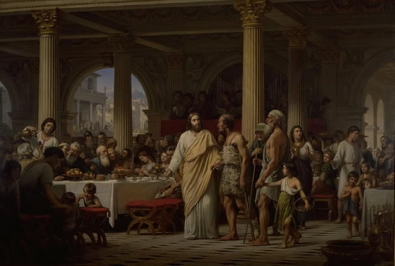 Das Gleichnis vom großen Abendmahl von Wilhelm Marstrand