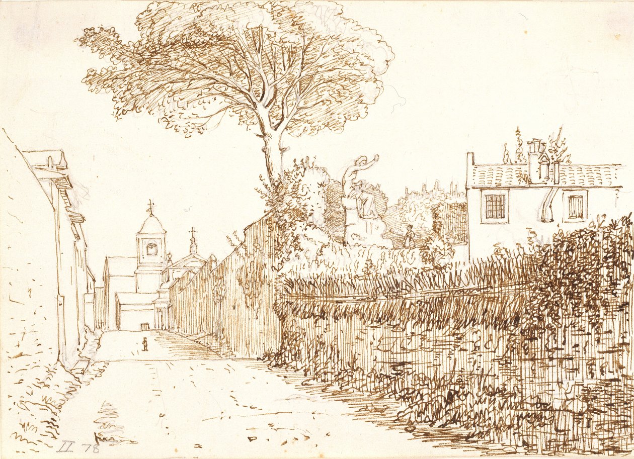 Vicola San Nicolo da Tolentino, Rom von Wilhelm Marstrand